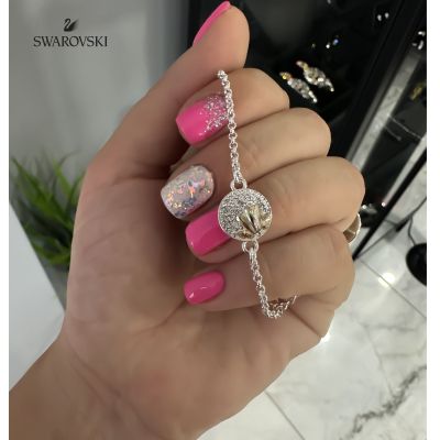 СРЕБЪРНА ГРИВНА С КРИСТАЛИ СВАРОВСКИ