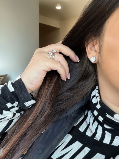 Обеци с кристали Сваровски 