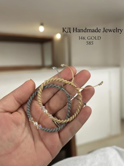 Гривна с 14к злато